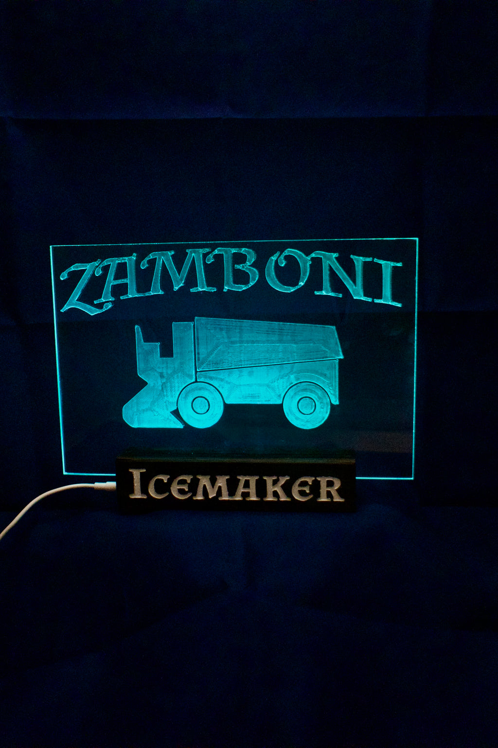 Lampa med utbytbart motiv
