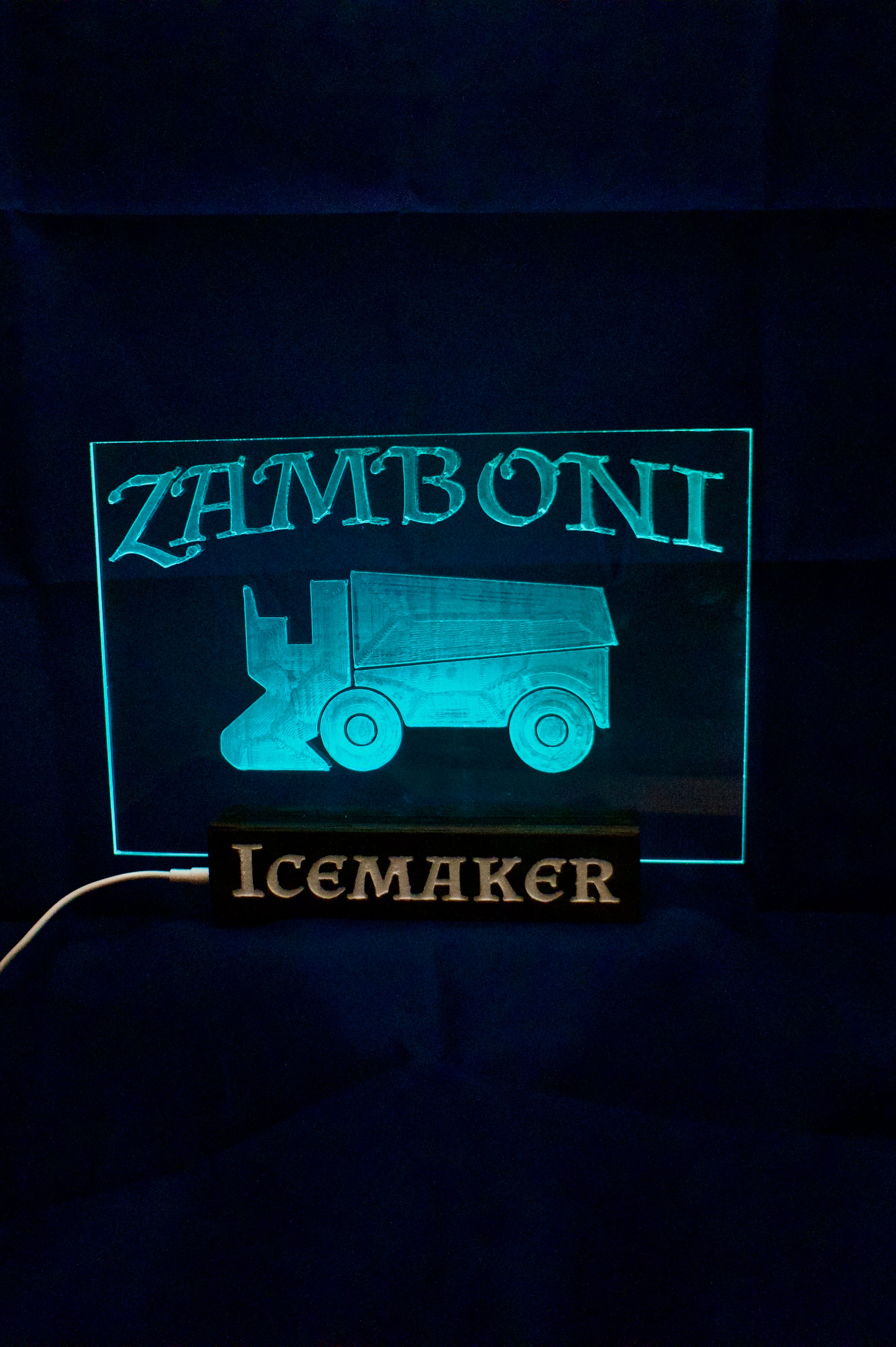 Lampa med utbytbart motiv
