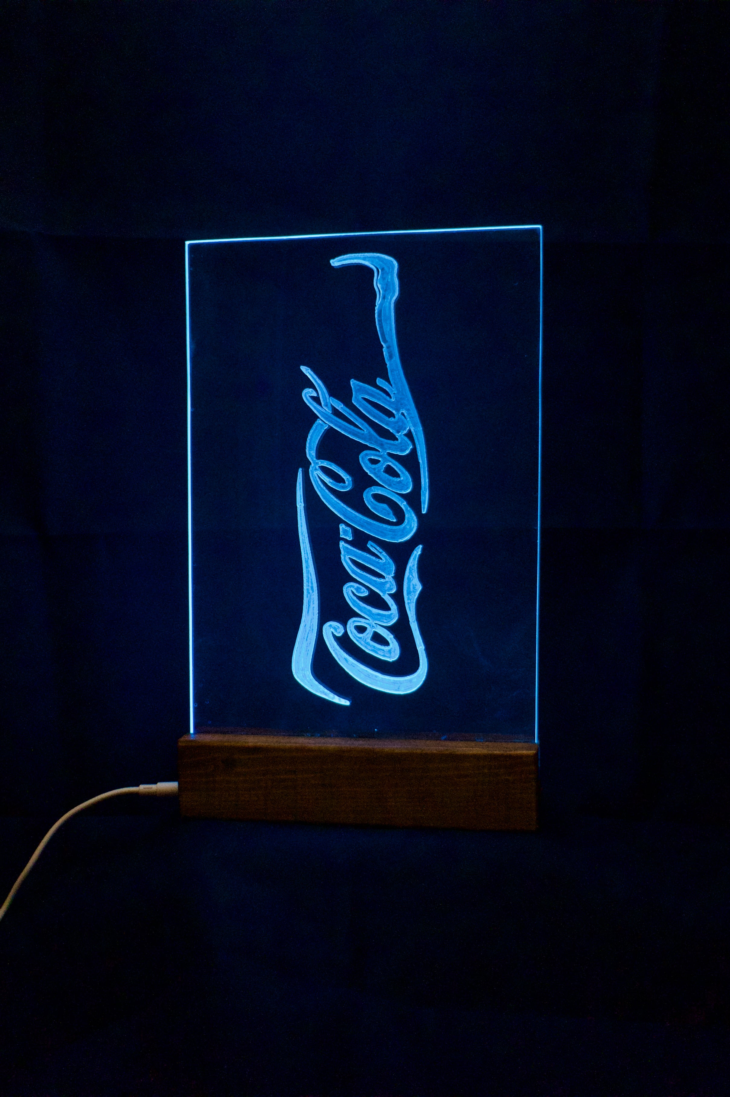 Lampa med utbytbart motiv