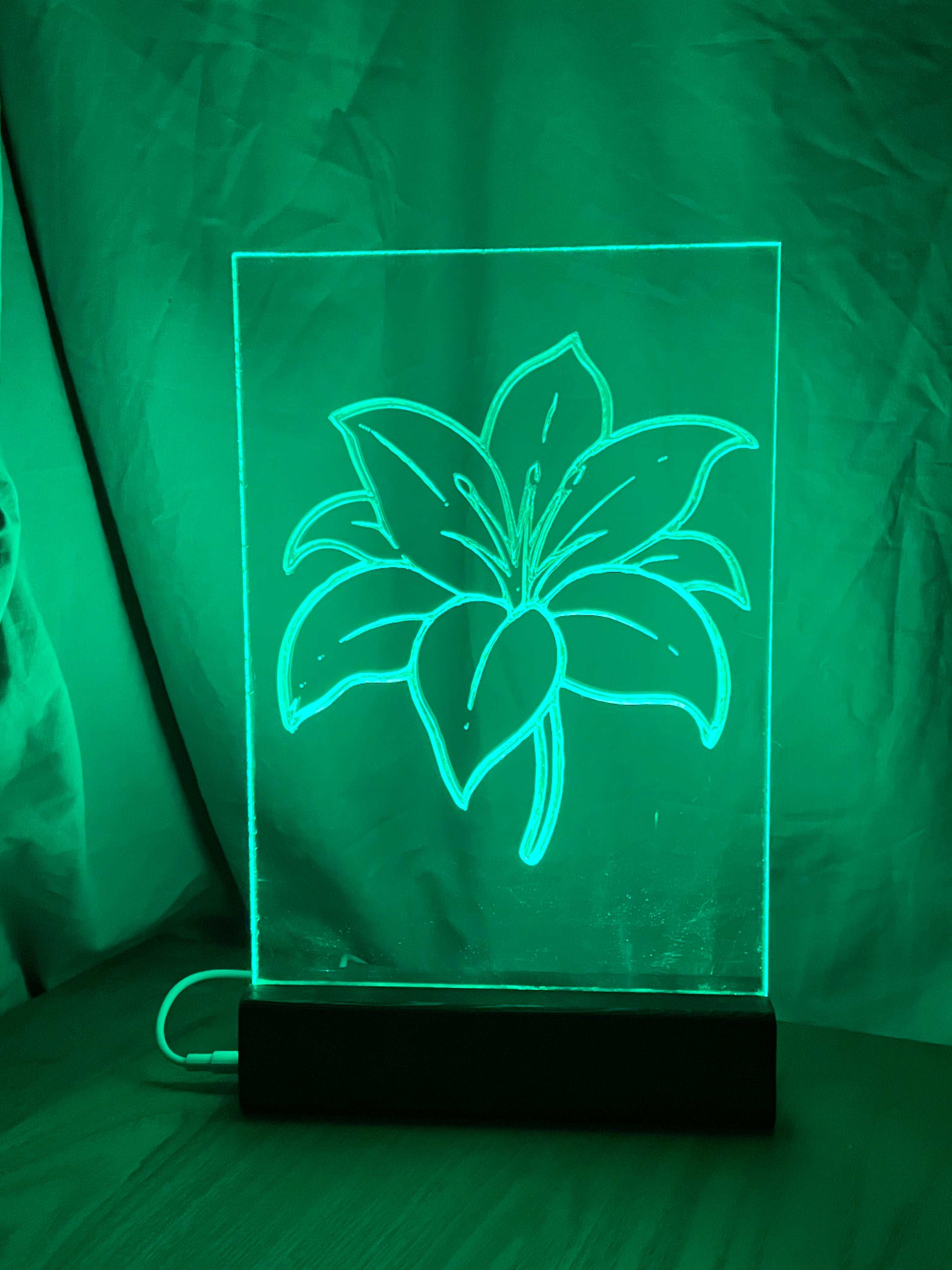Lampa med utbytbart motiv