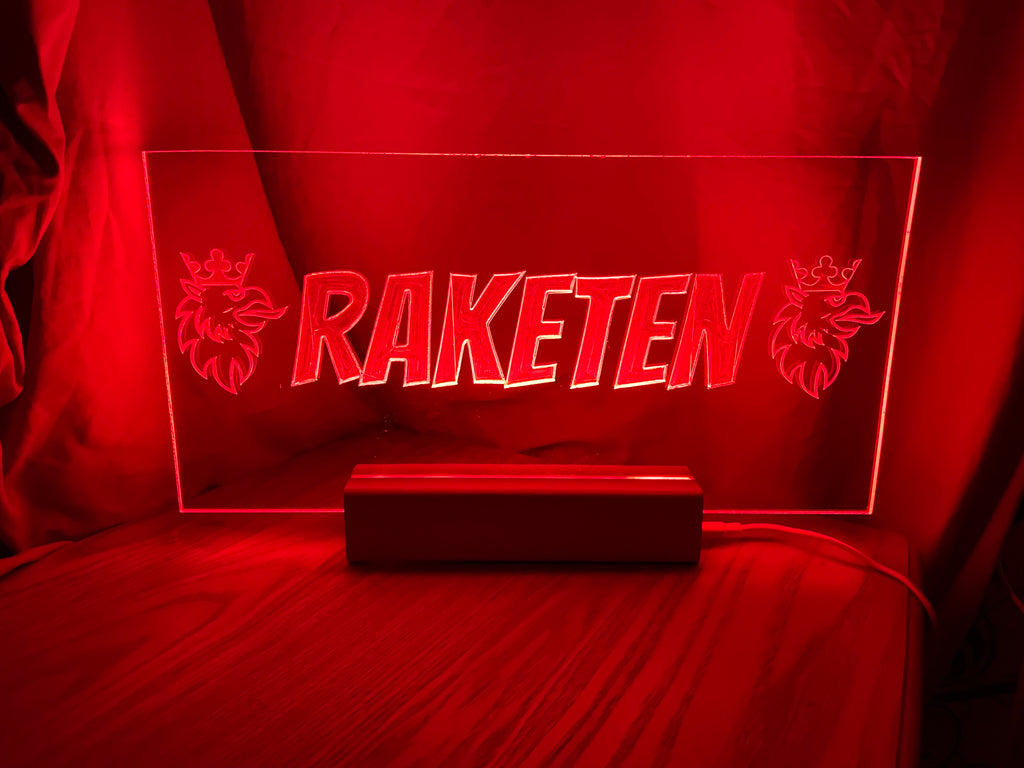 Lampa med utbytbart motiv