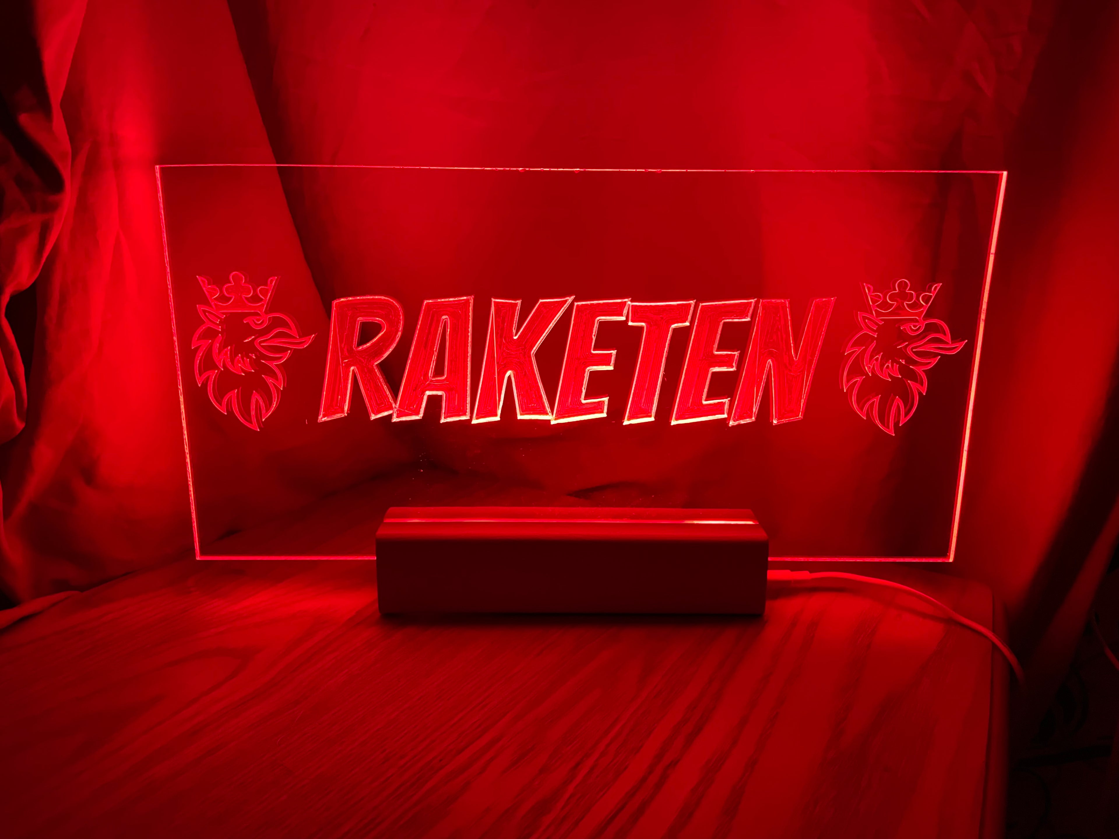 Lampa med utbytbart motiv