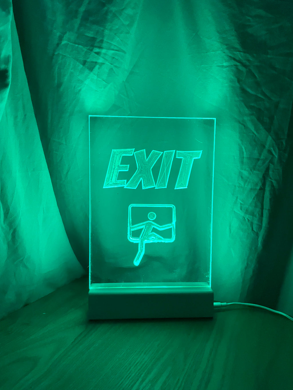 Lampa med utbytbart motiv