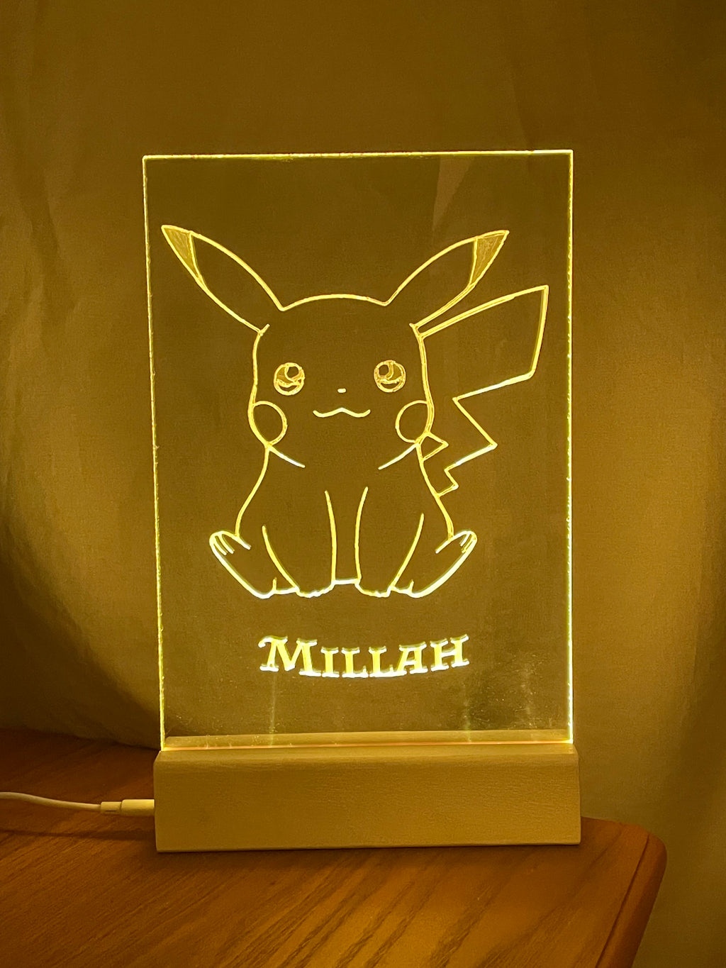 Lampa med utbytbart motiv