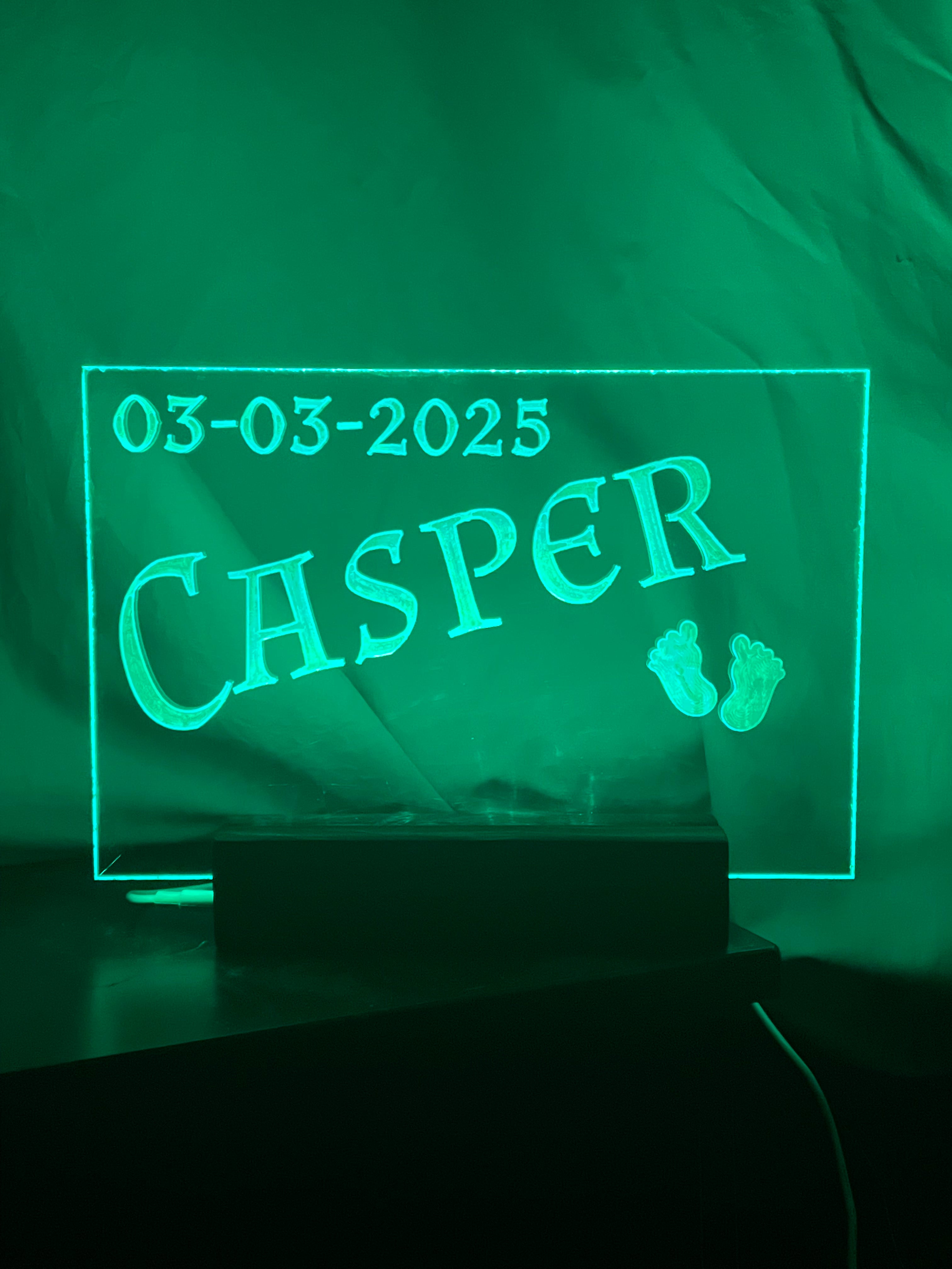 Lampa med utbytbart motiv
