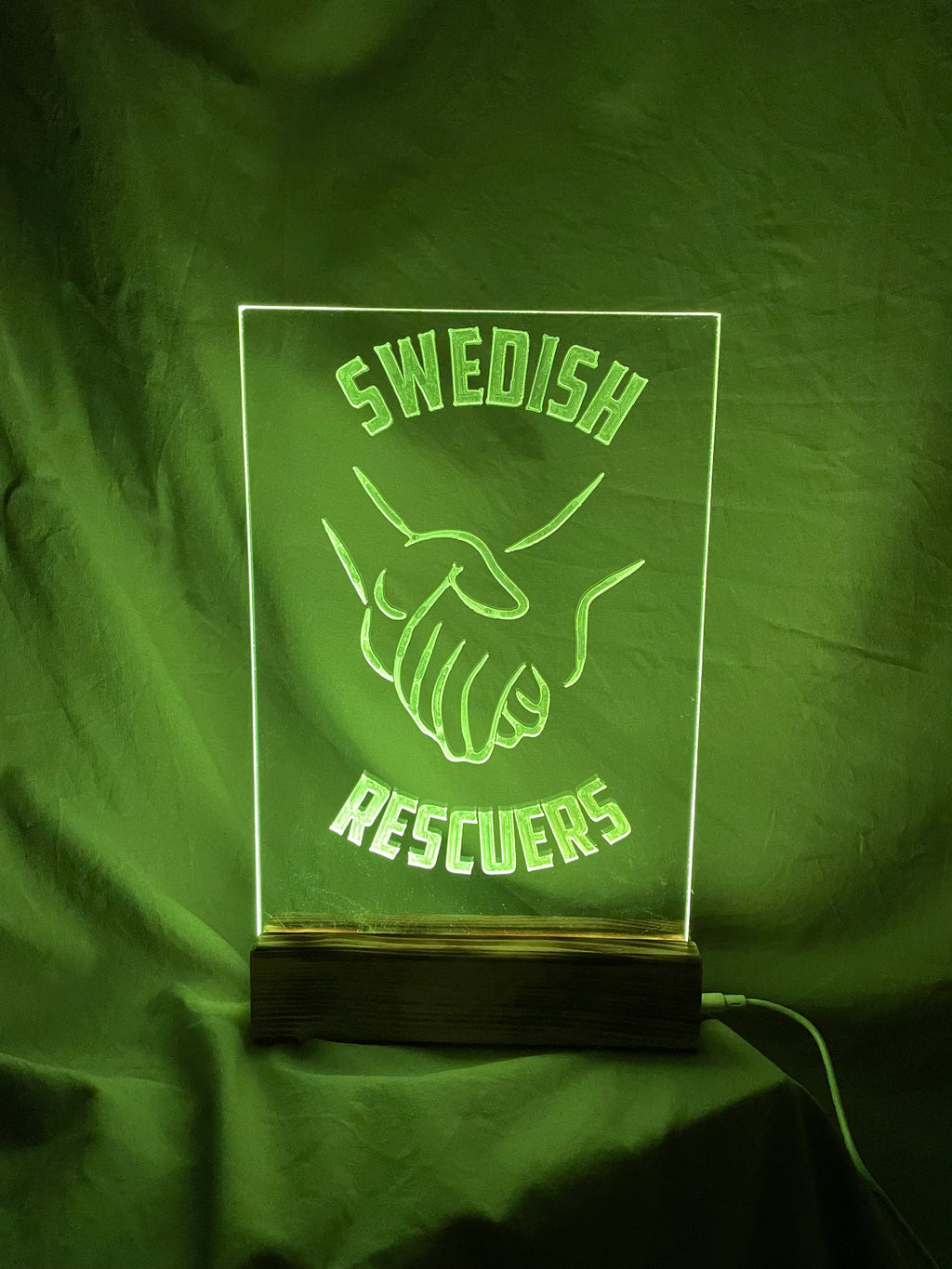 Lampa med utbytbart motiv