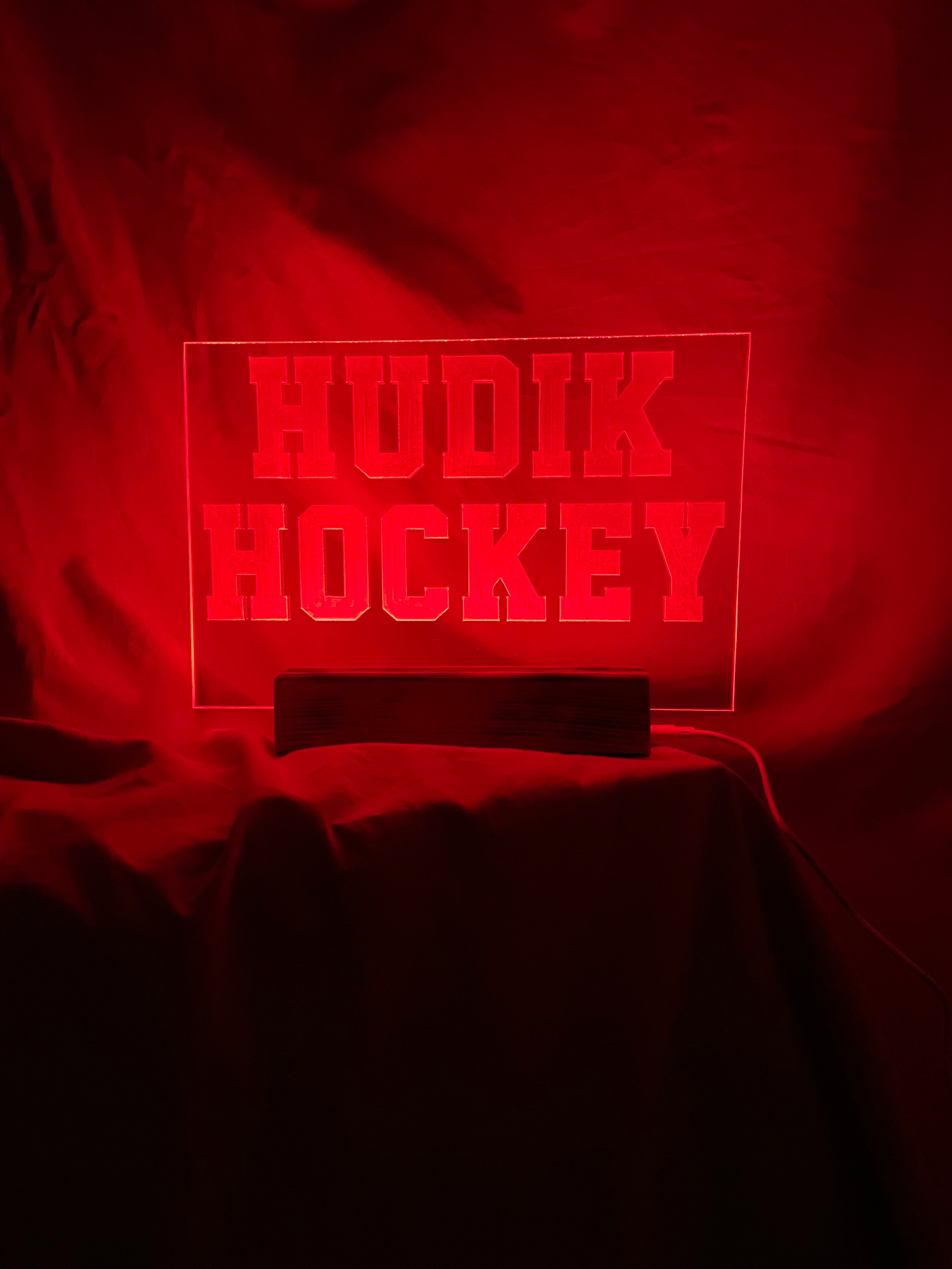 Lampa med utbytbart motiv