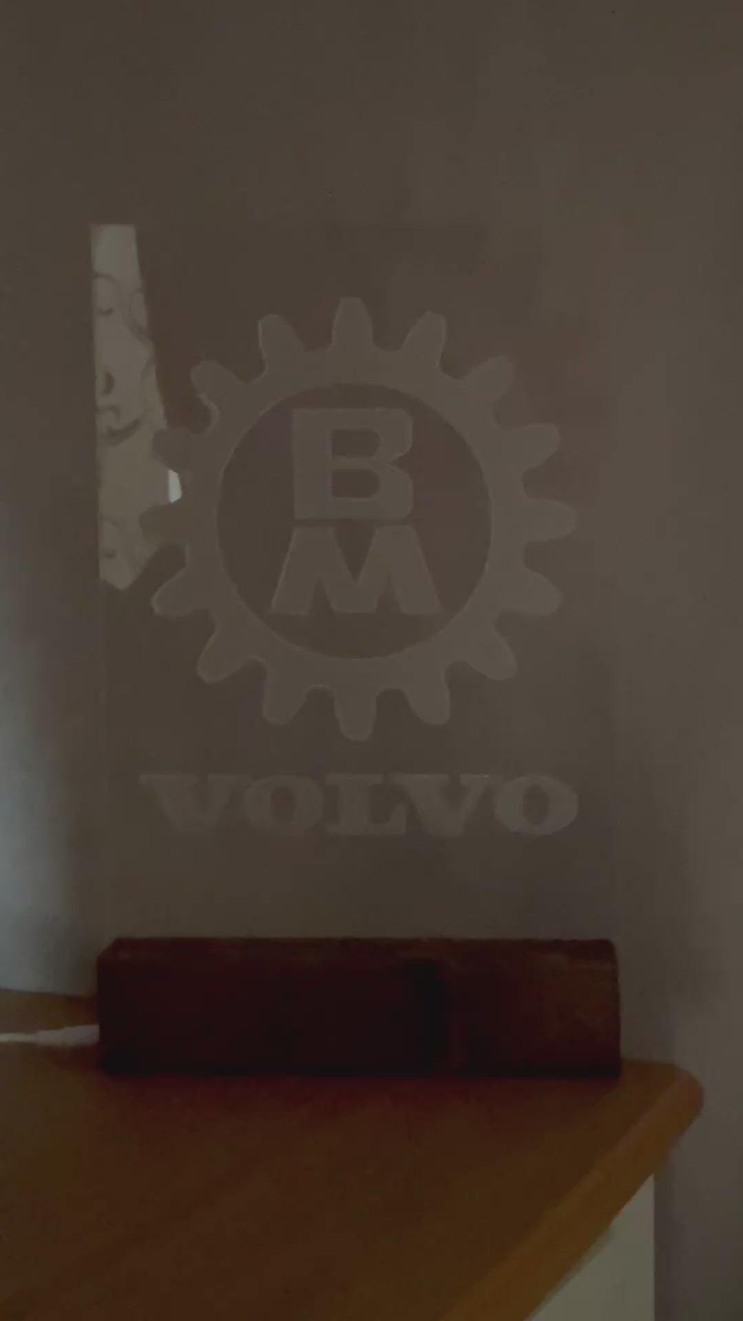 Lampa med utbytbart motiv